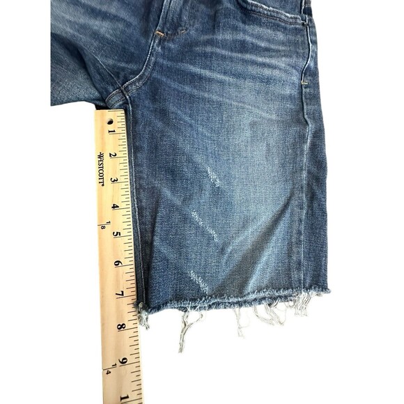 AGOLDE Denim Jean Shorts Size 25 Jorts Cut Off Stretch Mid Rise Stretch #A13-10 - Picture 9 of 11